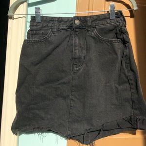 Black High Waisted Denim Skirt ! ♥︎
